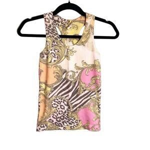 MUSA Multicolor Printed Racerback Tank Size S